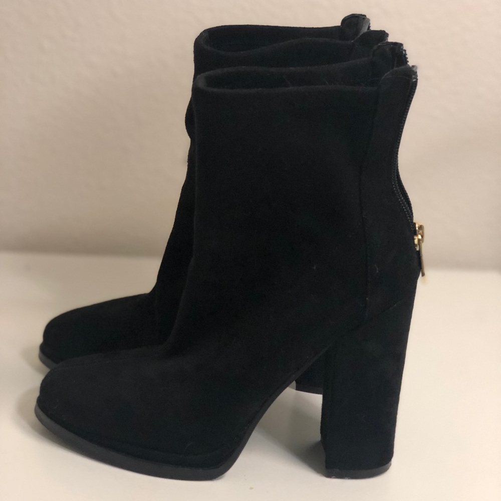 Black booties from GUESS